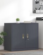 vidaXL Шкаф за съхранение Антрацит 80 x 40 x 70 см Стомана