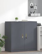 vidaXL Шкаф за съхранение Антрацит 90 x 40 x 90 cm Стомана