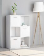 vidaXL Шкаф за съхранение бял 60x295x90 см инженерно дърво
