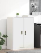vidaXL Шкаф за съхранение Бял 80 x 40 x 105 см Стомана
