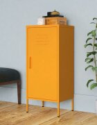 vidaXL Шкаф за съхранение горчица 425x35x1015 см стомана