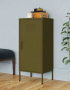 vidaXL Шкаф за съхранение маслиненозелен 425x35x1015 см стомана