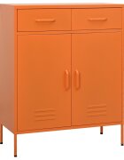 vidaXL Шкаф за съхранение оранжев 80х35х1015 см стомана