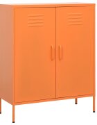vidaXL Шкаф за съхранение оранжев 80х35х1015 см стомана