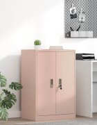 vidaXL Шкаф за съхранение Розово 60 x 40 x 90 cm Стомана