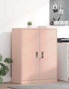 vidaXL Шкаф за съхранение Розово 80 x 40 x 105 см Стомана