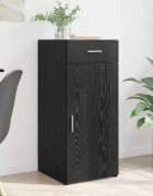 vidaXL Шкаф за съхранение с чекмедже Черен Дъб 40 x 425 x 93 см