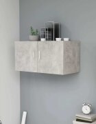 vidaXL Шкаф за стена бетонно сиво 80x39x40 см инженерно дърво