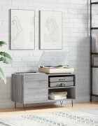 vidaXL Шкаф за винилови плочи сив сонома 85x38x48 см инженерно дърво