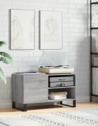 vidaXL Шкаф за винилови плочи сив сонома 85x38x48 см инженерно дърво