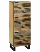 vidaXL Шкафче Кафяво 40 x 33 x 110 см мангово дърво масив