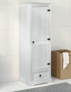 vidaXL Шкафове Бяло 55 x 50 x 170 см Солидно борово дърво
