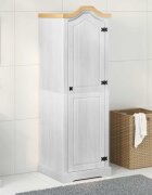 vidaXL Шкафове Бяло 55 x 52 x 170 см Солидно борово дърво