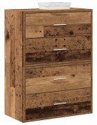 vidaXL Шкафове с 4 чекмеджета 2 бр 60x31x40 см инженерно дърво