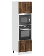 vidaXL Шкафове за фурна 2 бр. "Lucca" опушен дъб инженерна дървесина