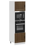 vidaXL Шкафове за фурна 2 бр Porto кафяв дъб инженерна дървесина