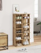 vidaXL Шкафове за обувки 2 бр дъб артизан 28x27x102 см инж. дървесина