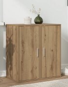 vidaXL Шкафове за обувки 2 бр дъб артизан 32x35x70 см инж. дървесина