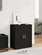 vidaXL Шкафове за обувки 60 x 35 x 70 cm Черно 6 отделения за обувки