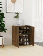 vidaXL Шкафове за обувки 60 x 35 x 70 cm Опушен дъб