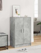 vidaXL Шкафове за обувки 60 x 35 x 92 cm Бетонно сиво Обувки
