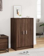 vidaXL Шкафове за обувки 60 x 35 x 92 cm Инженерна дървесина Кафяв дъб