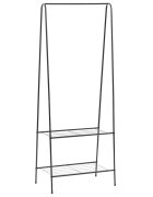 vidaXL Щендер за дрехи 59x35x150 см черен