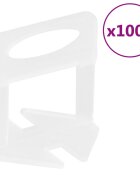 vidaXL Щипки за нивелиране на плочки 1000 бр 2 мм