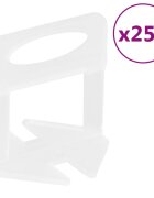 vidaXL Щипки за нивелиране на плочки 250 бр 15 мм