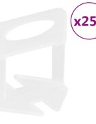 vidaXL Щипки за нивелиране на плочки 250 бр 3 мм