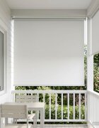 vidaXL Щора за открито с UV защита Бяло 100 x 230 см (Ш x В) Полиестер