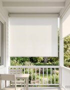 vidaXL Щора за открито с UV защита Бяло 100 x 230 см (Ш x В) Полиестер