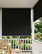 vidaXL Щора за открито с UV защита Черно 100 x 230 см (Ш x В)