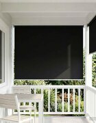 vidaXL Щора за открито с UV защита Черно 100 x 230 см (Ш x В)