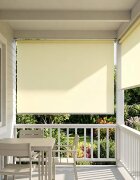 vidaXL Щора за открито с UV защита Кремаво 100 x 230 см (Ш x В)