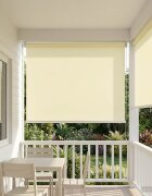 vidaXL Щора за открито с UV защита Кремаво 100 x 230 см (Ш x В)