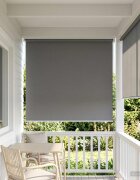 vidaXL Щора за открито с UV защита Светлосиво 100 x 230 см (Ш x В)