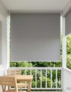 vidaXL Щора за открито с UV защита Светлосиво 100 x 230 см (Ш x В)