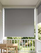 vidaXL Щора за открито с UV защита Светлосиво 100 x 230 см (Ш x В)