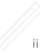 vidaXL Сигурна решетка за прозорци с 3 напречни ленти 3 бр. 93-174 см