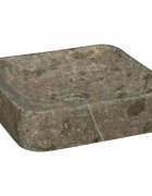 vidaXL Сива мивка 40x40x10 см мрамор