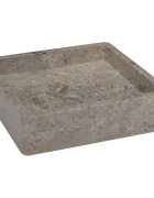 vidaXL Сива мивка 40x40x10 см мрамор