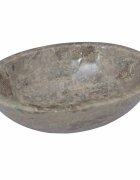 vidaXL Сива мивка 53x40x15 см мрамор