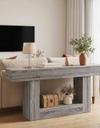 vidaXL Сиво Сонома 160 x 30 x 74 см