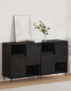 vidaXL Скейдбордове 2 бр. Черен дъб