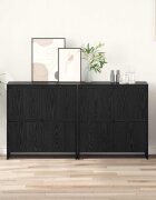 vidaXL Скейдбордове 2 бр. Черен дъб 70 x 41 x 75 см