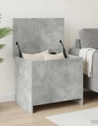 vidaXL Складов сандък Бетонно сиво 60 x 40 x 50 cm Инженерна дървесина