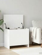 vidaXL Складов сандък Бяло 60 x 40 x 50 cm Инженерна дървесина