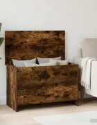 vidaXL Складов сандък Опушен дъб 80 x 40 x 50 cm Инженерна дървесина