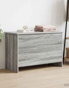 vidaXL Складов сандък Сив Сонома 80 x 40 x 50 cm Инженерна дървесина
